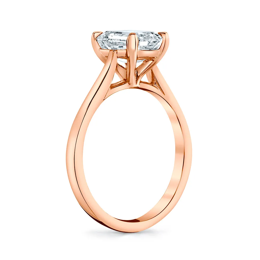 Emerald Cut Diamond Setting