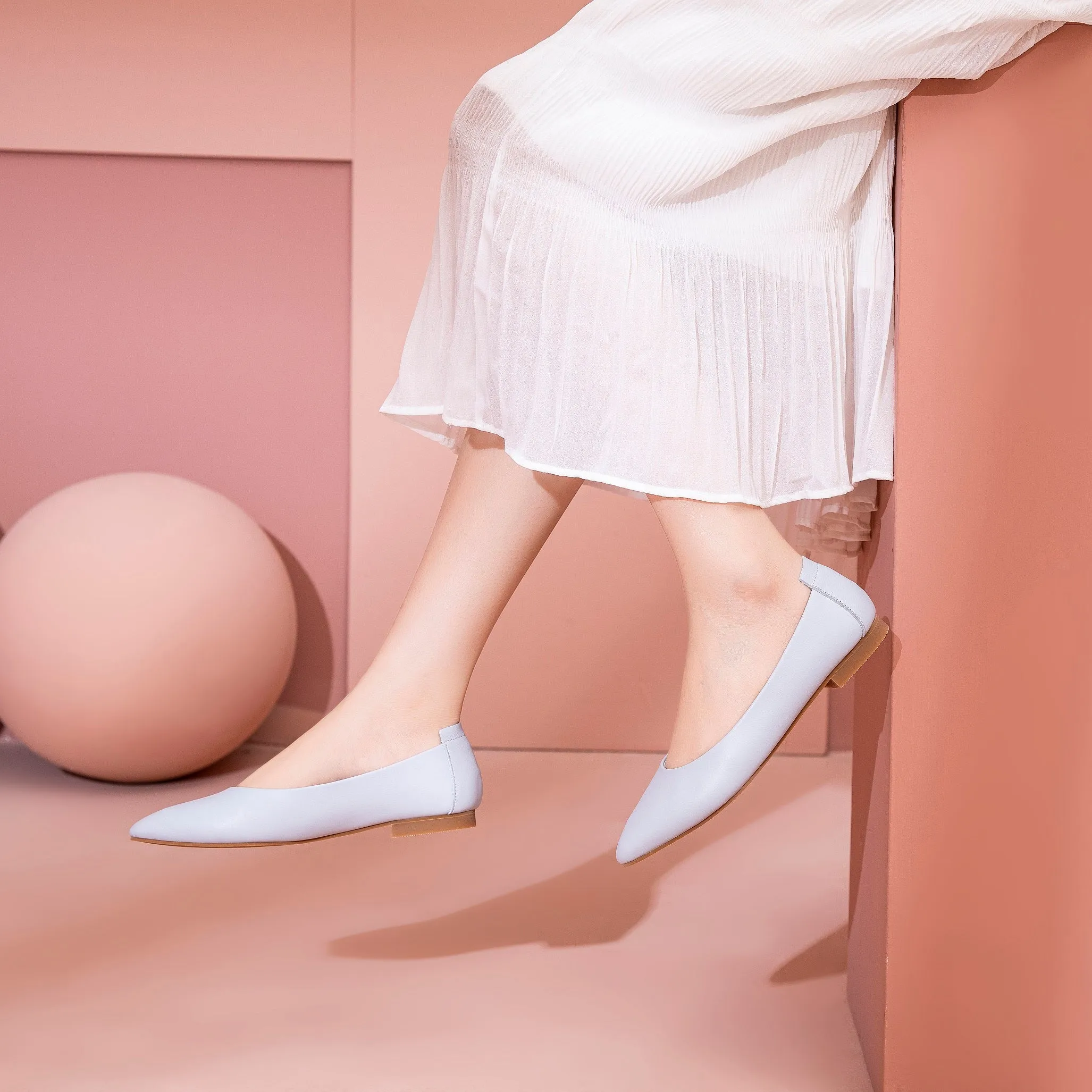 Extremely Soft Flats Shoes, Lady Grey
