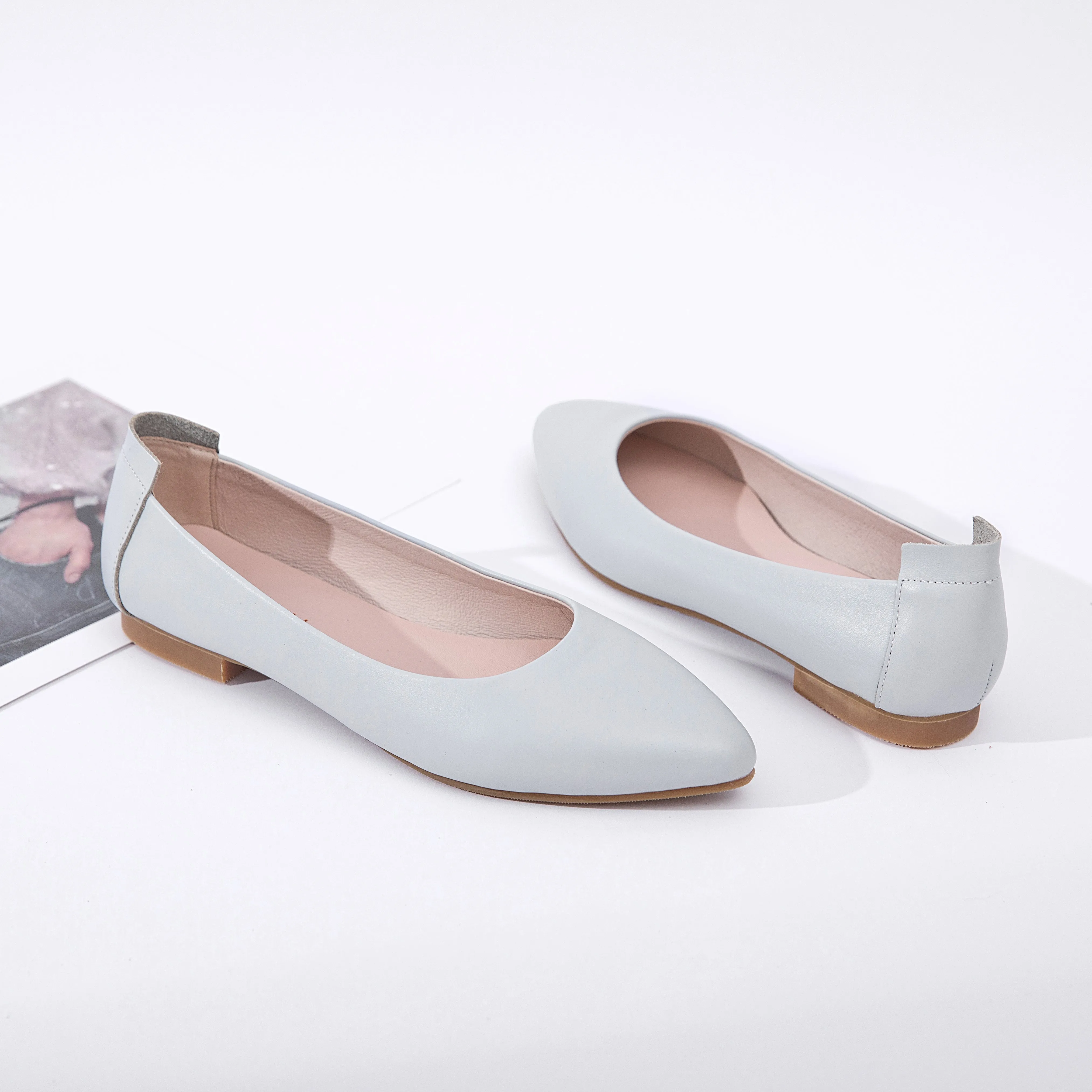Extremely Soft Flats Shoes, Lady Grey