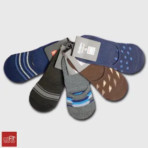 EziFit Men's Cotton Loafer Socks, (PACK OF 4) Mix Design