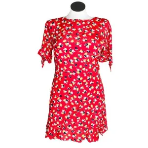 Faithfull the Brand mini dress floral ruffle daphne flirty
