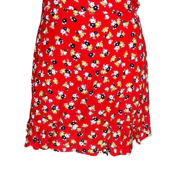 Faithfull the Brand mini dress floral ruffle daphne flirty