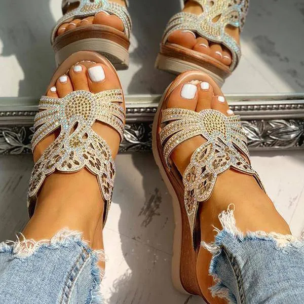 Fanyil Women's Platform Wedge Casual Sandals