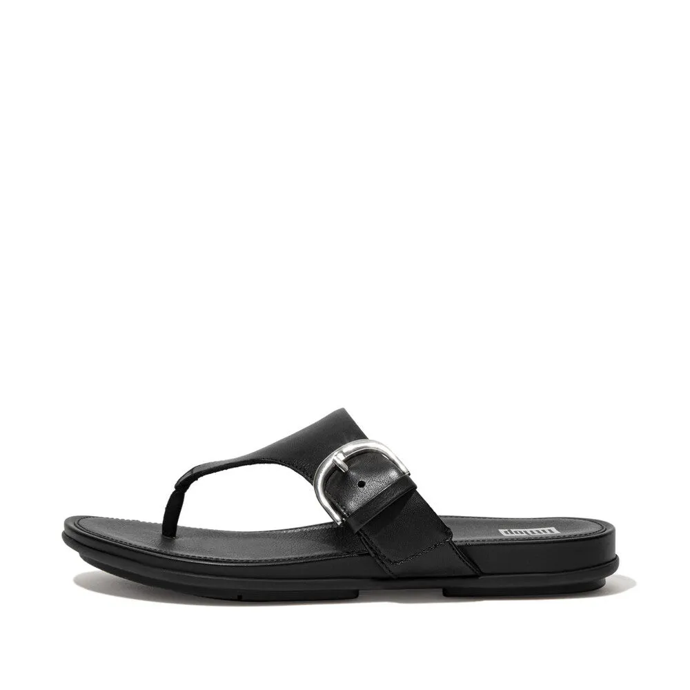 FitFlop GRACIE Buckle Leather Toe-Post Sandals
