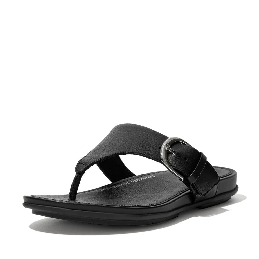 FitFlop GRACIE Buckle Leather Toe-Post Sandals