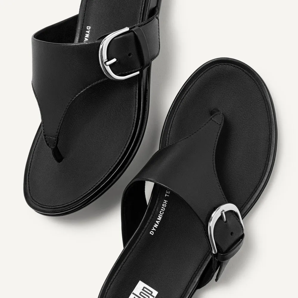 FitFlop GRACIE Buckle Leather Toe-Post Sandals