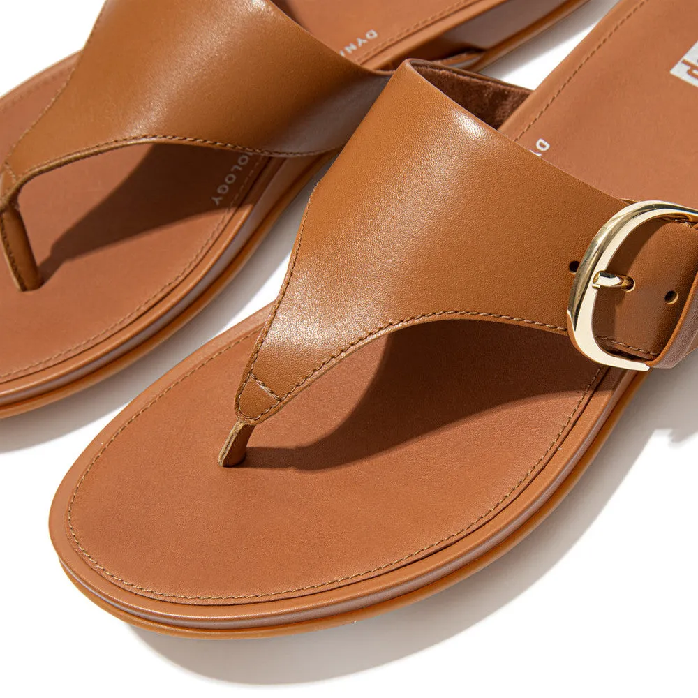 FitFlop GRACIE Buckle Leather Toe-Post Sandals