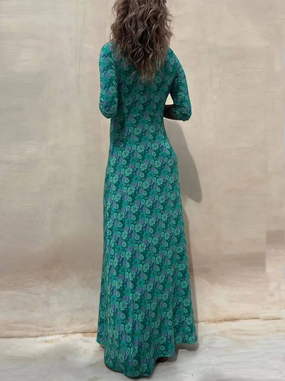 Floral Print Stylish Midi Dress