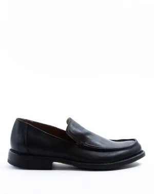 FLOW Black Leather Loafers