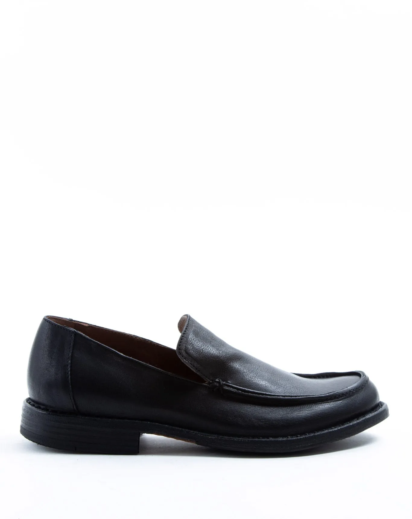 FLOW Black Leather Loafers