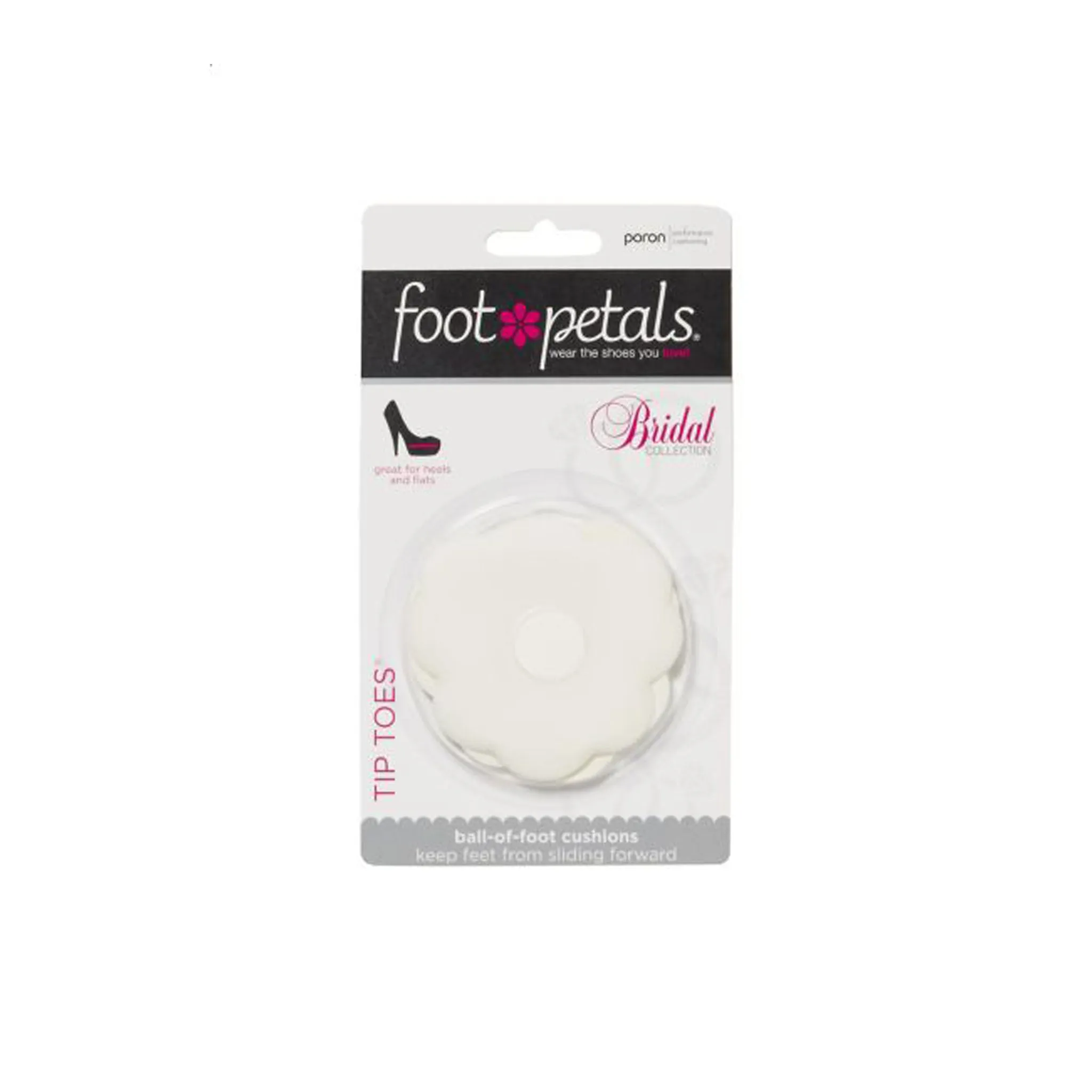 Foot Petals | Tip Toes White - Ball of Foot Cushions