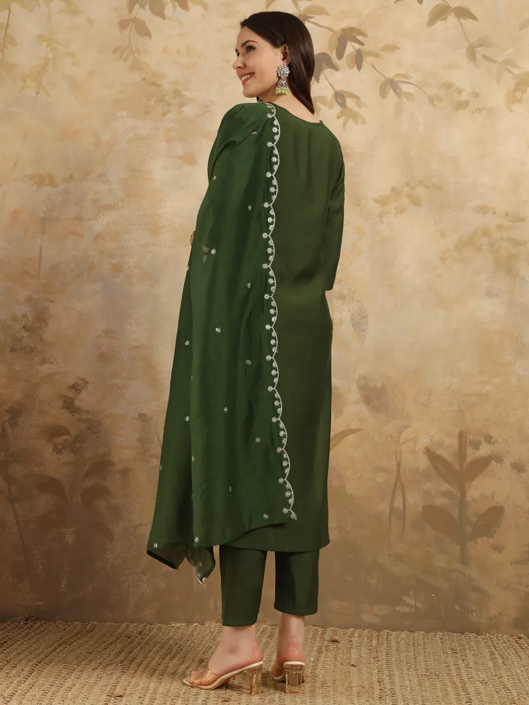FRILLFIT : Embroidered Kurti Set – Perfect for Festive &amp; Casual Wear