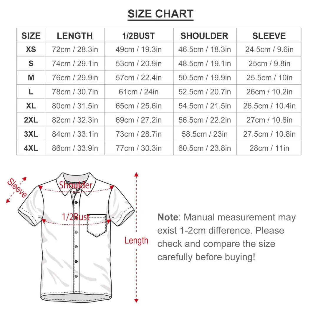 Geometric Cat Print Chest Pocket Short Sleeve Shirt