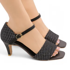 Glitter kitten heel