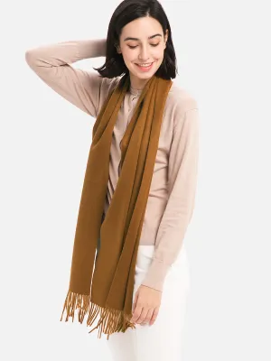 Golden Camel Cashmere Scarf