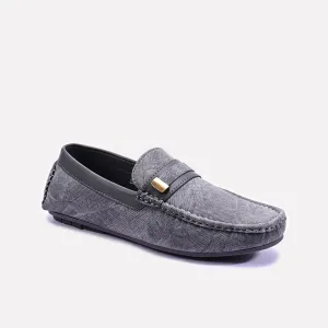 Gray Classic Loafers For Men 0130776
