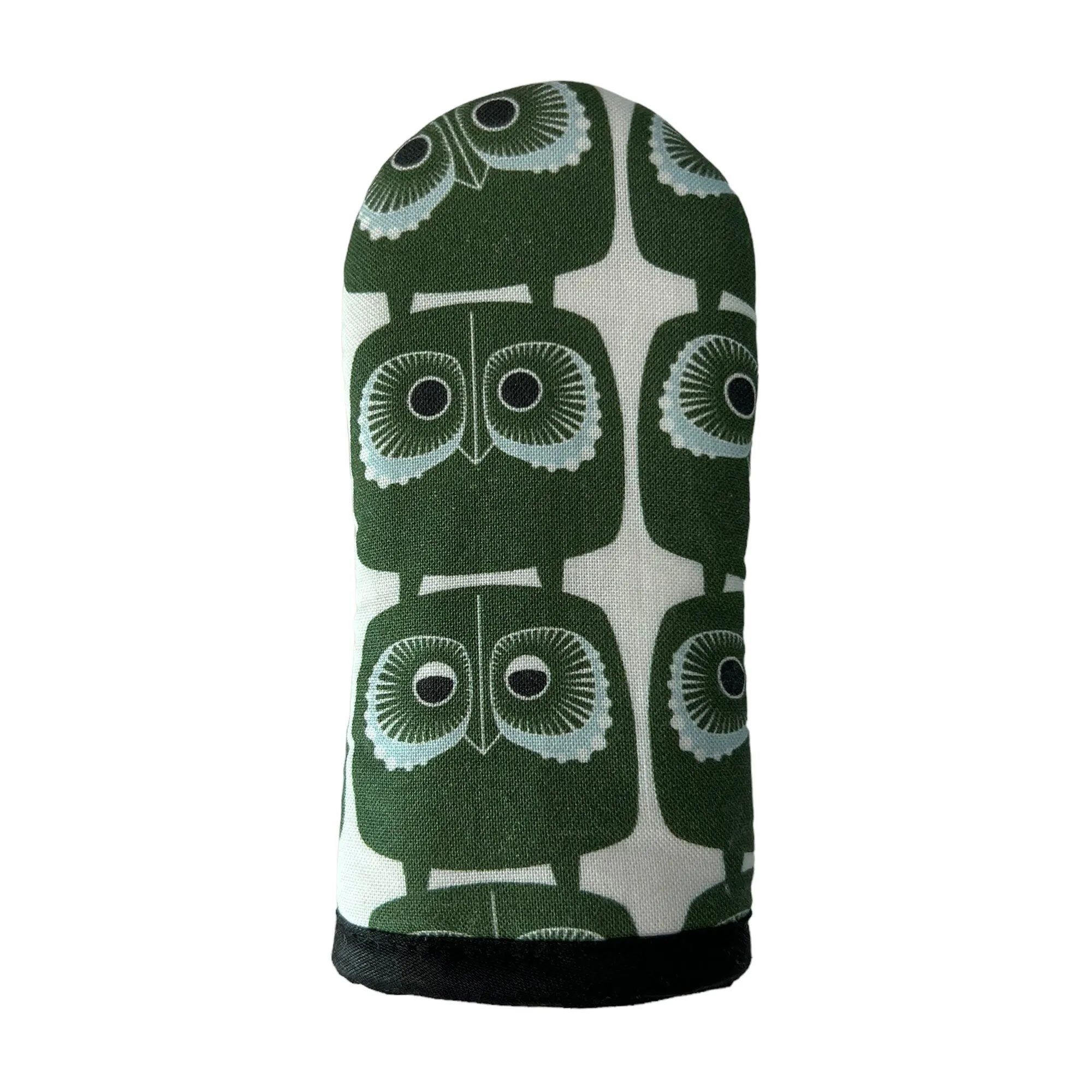 Green Owls Cast Iron Handle Mitt