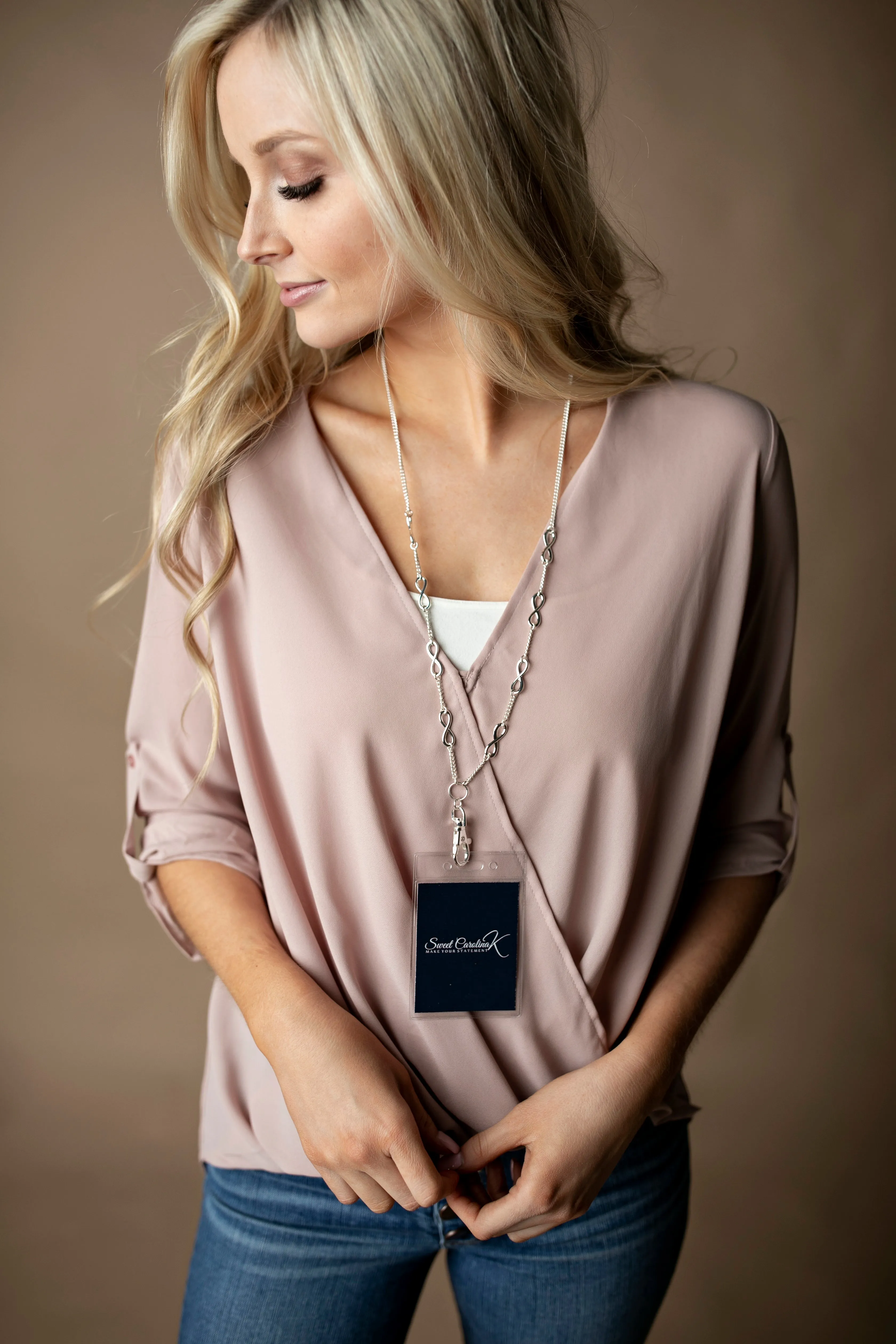 Hannah Infinity Lanyard Necklace (Stainless Steel)