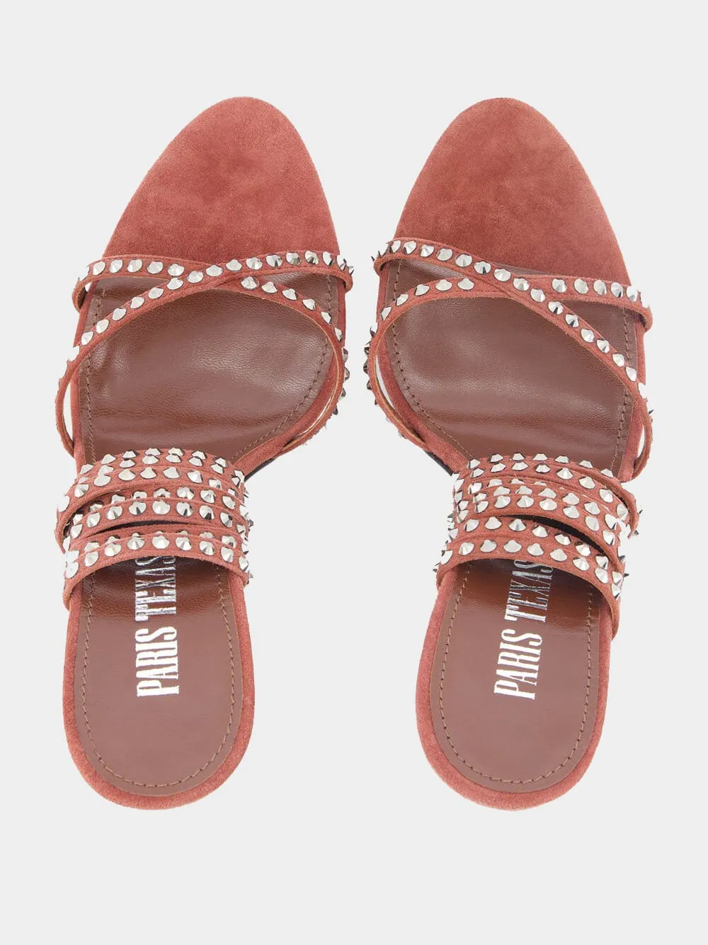Holly Zoe Brown 105mm Leather Sandals