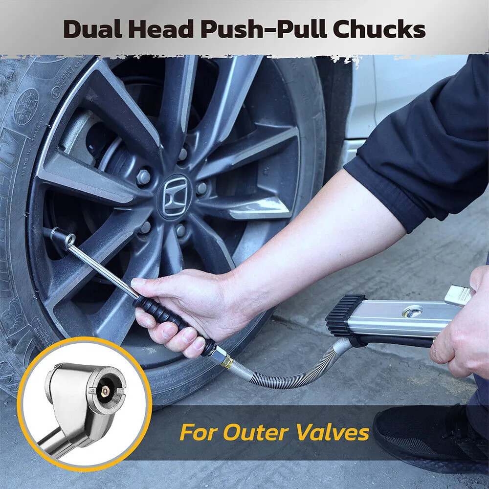HORUSDY Handheld Tire Inflator with Pressure Gauge for Cars, Trucks & RVs