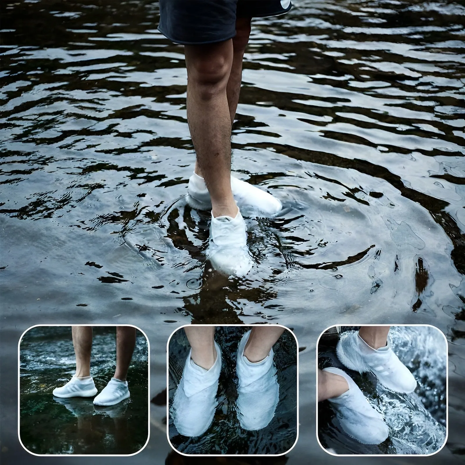 Hydro Wasserdichte Silikon-Schuhüberzüge