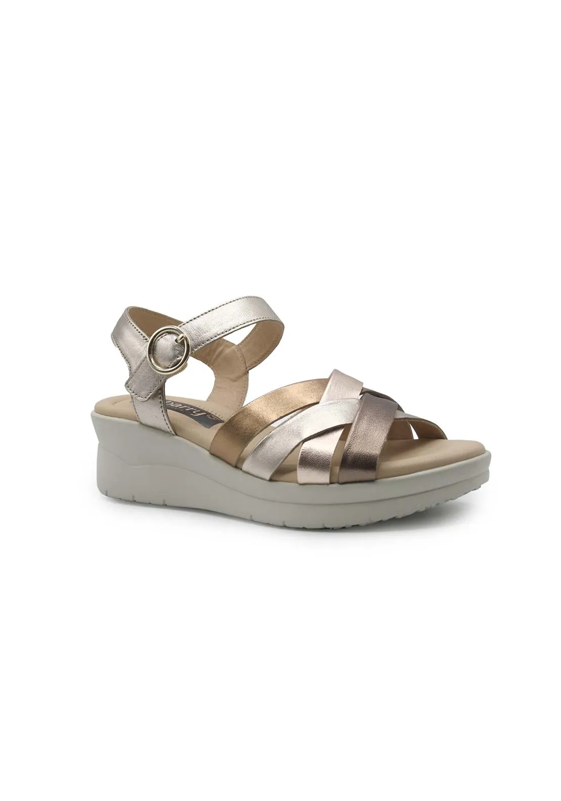 Jade Wedge Sandal - Bronze