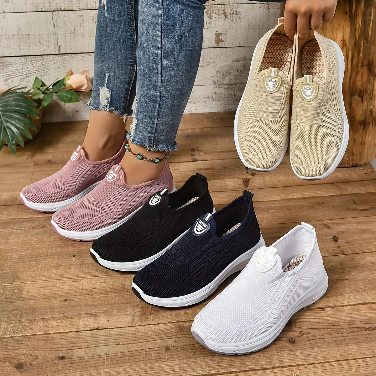 Janie - Orthopedic Women’s Slip-On Sneakers