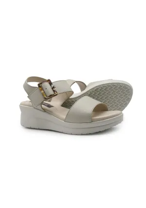 Juliet Low Wedge Sandal - Beige