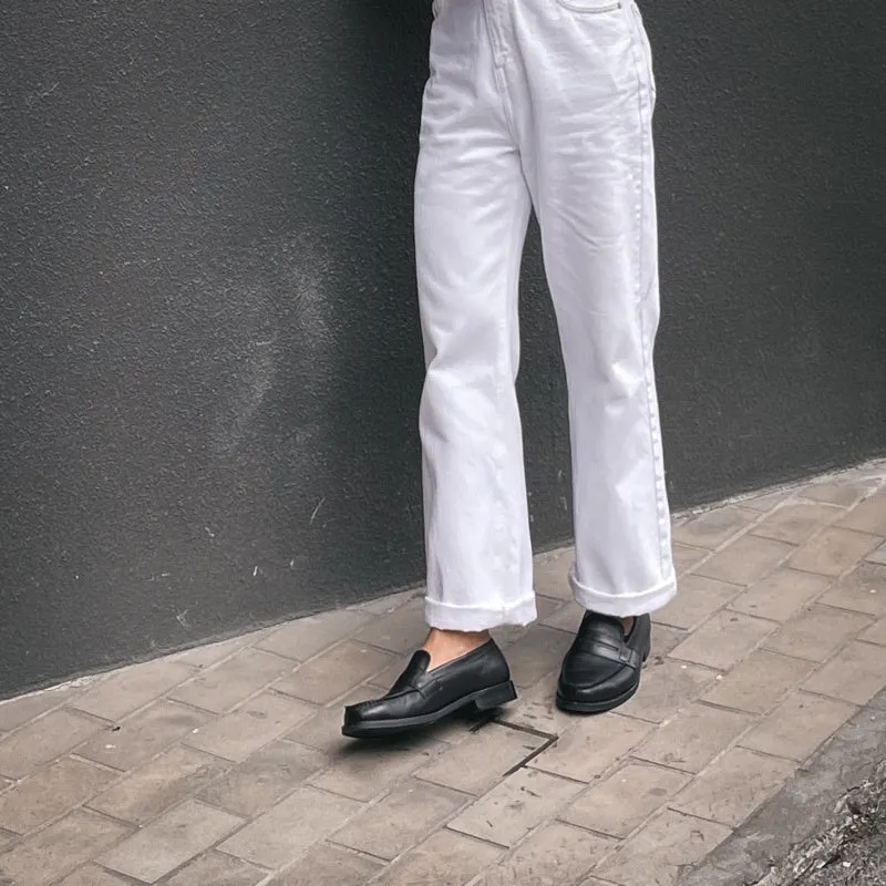 JULIETTA - Classic Penny Loafer Calfskin : Black