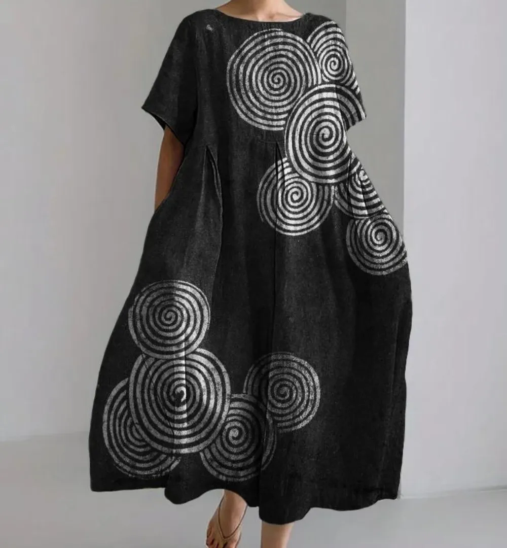 Kyoto Spiral Cocoon Dress
