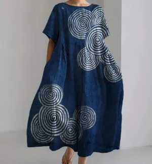 Kyoto Spiral Cocoon Dress