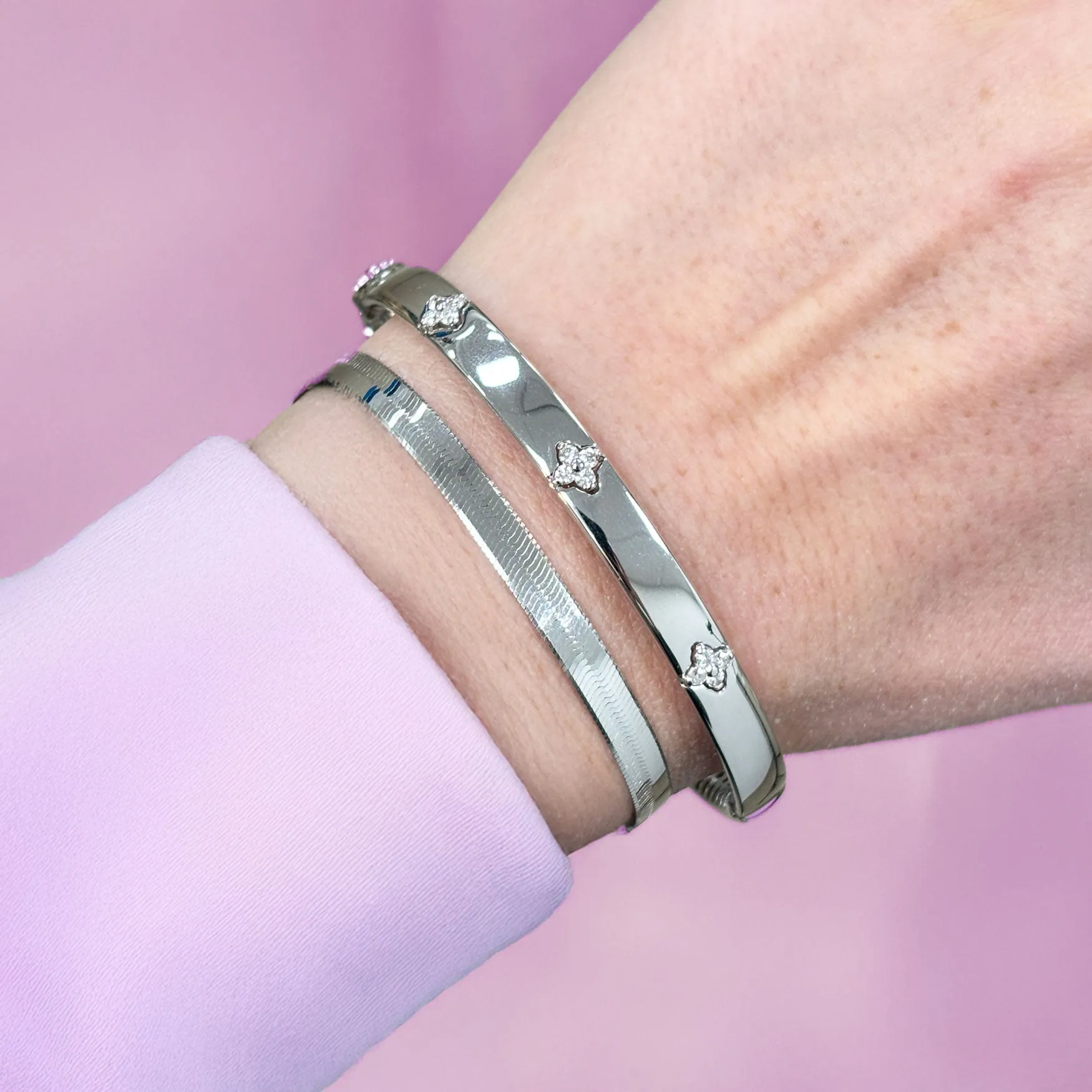 Large Herringbone Bracelet