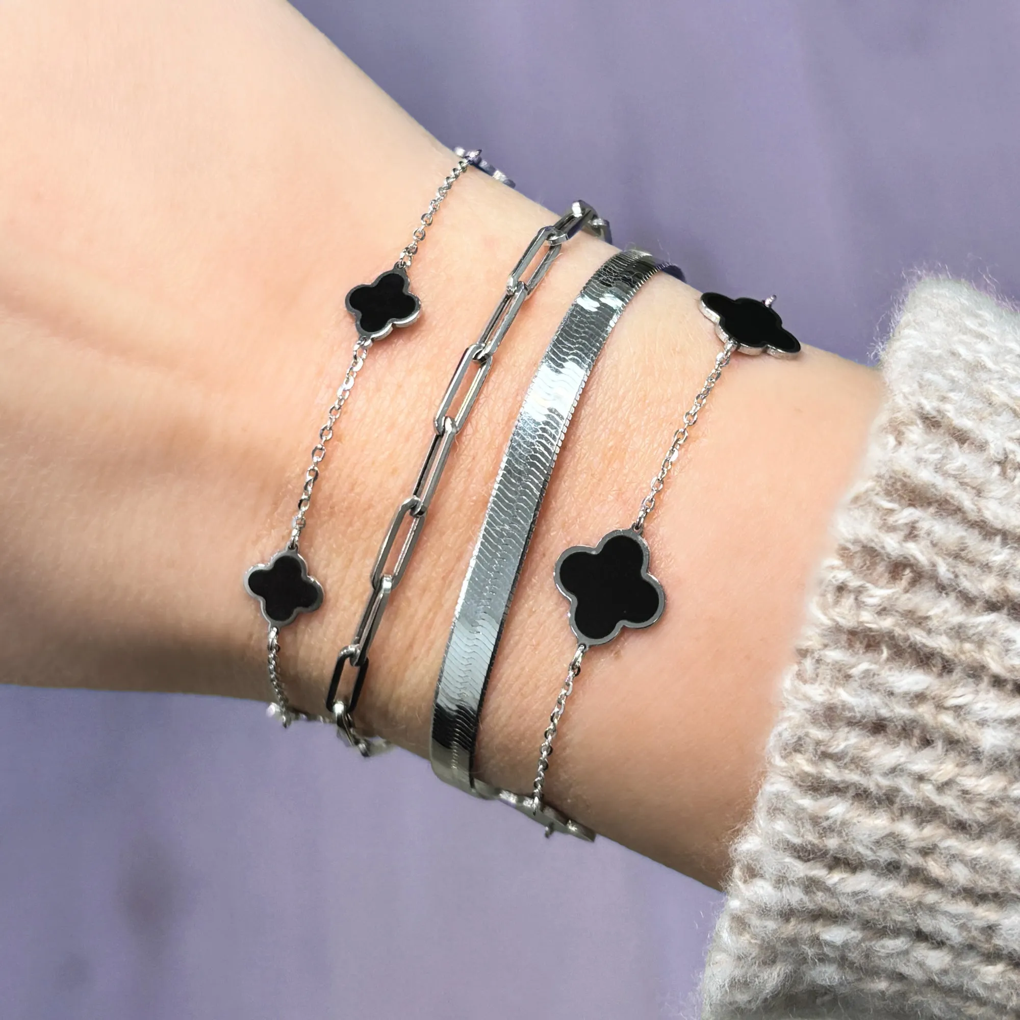 Large Herringbone Bracelet