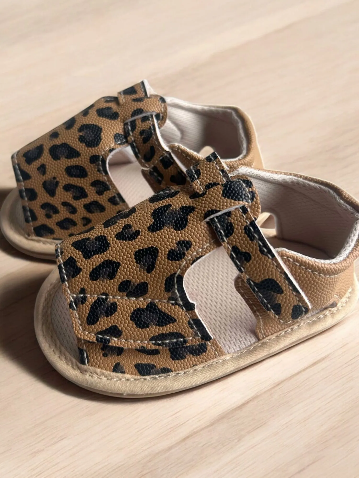 Leopard Print Pre Walker Sandals