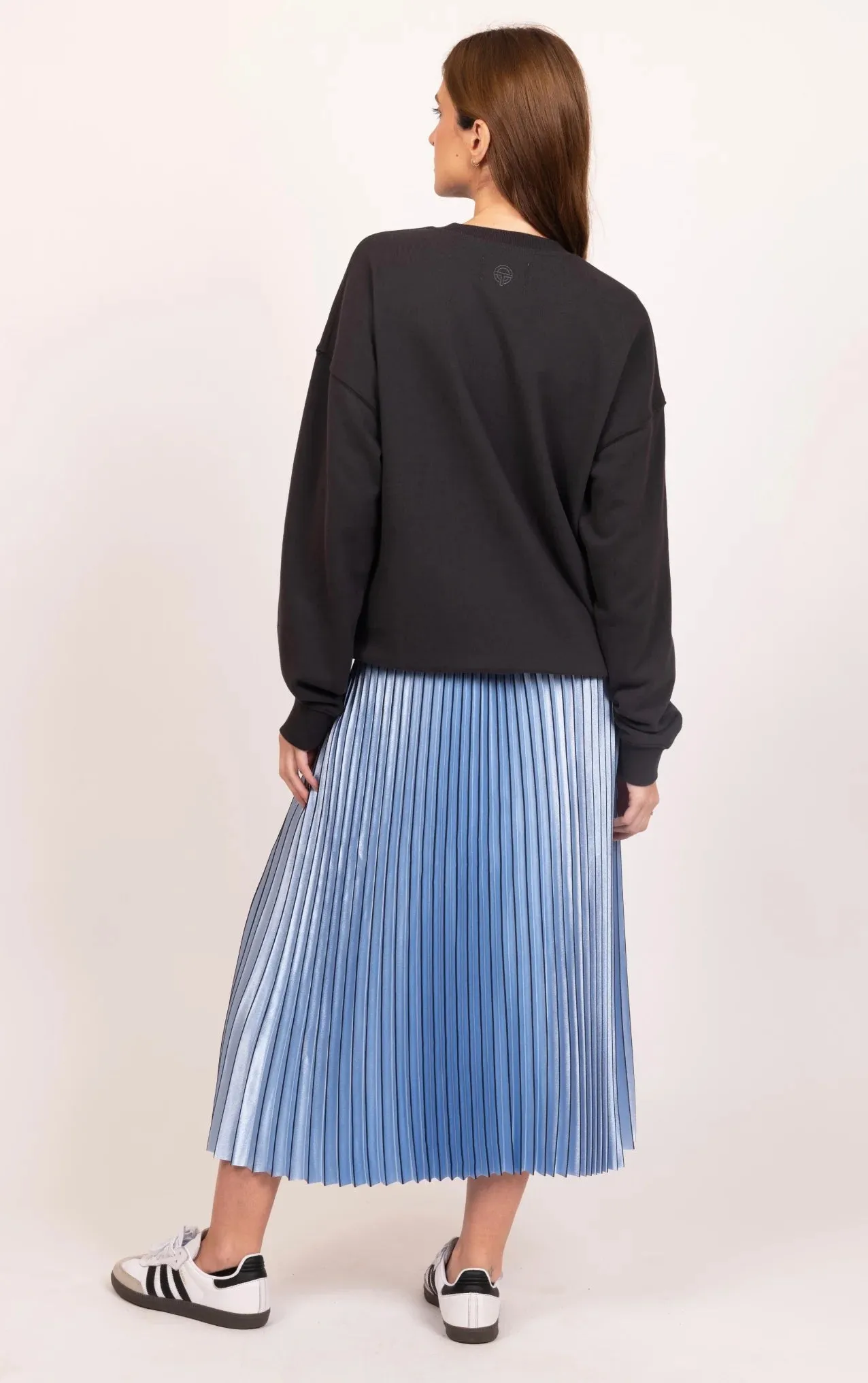 Lilian Pleat Skirt - Ombre Blue