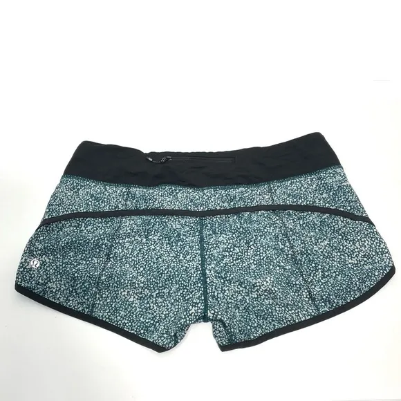 Lululemon Run Speed Shorts in Pebble Print Parfait Pink Alberta Lake Size 8 P155