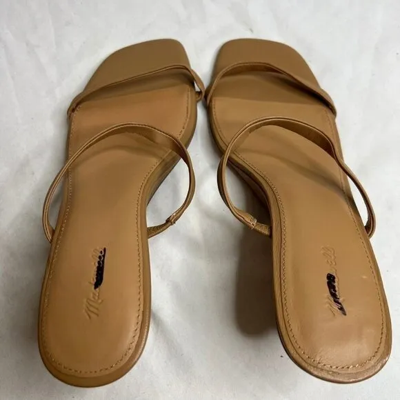 Madewell $128 The Kimmy Wedge Sandal in Amber Brown Size 9.5 NR004