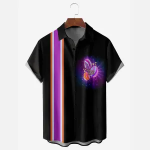 Men's Classic Easter Egg Print Short Sleeve Shirt