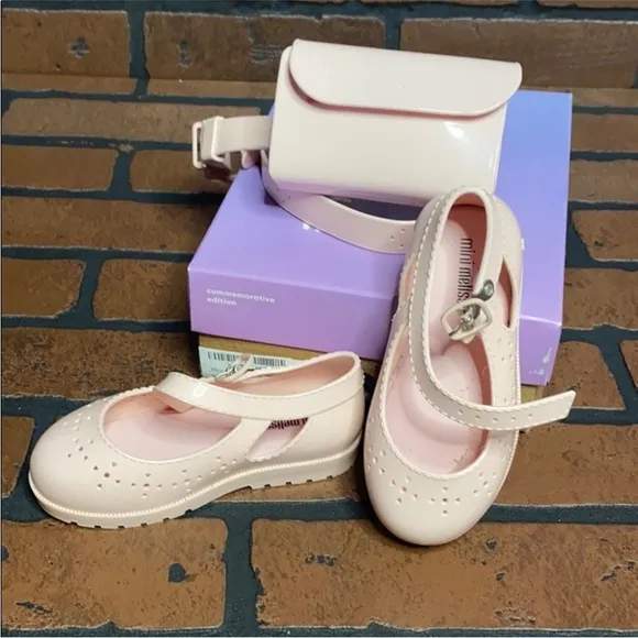 Mini Melissa Mary Jane shoes &amp; fanny pack