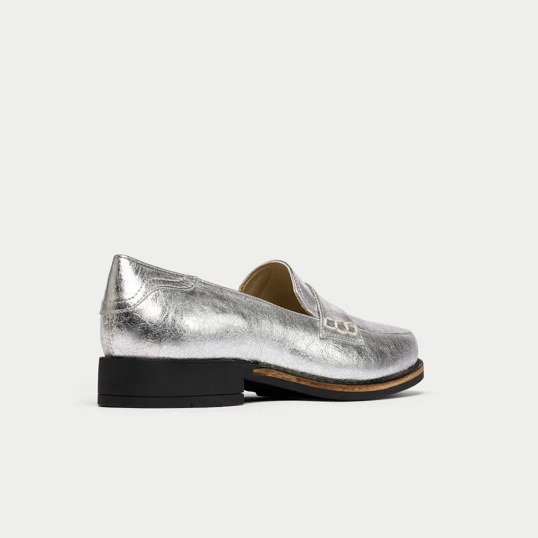 Nadia - Silver Leather
