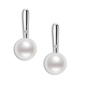 Natural Freshwater White Pearl Earrings