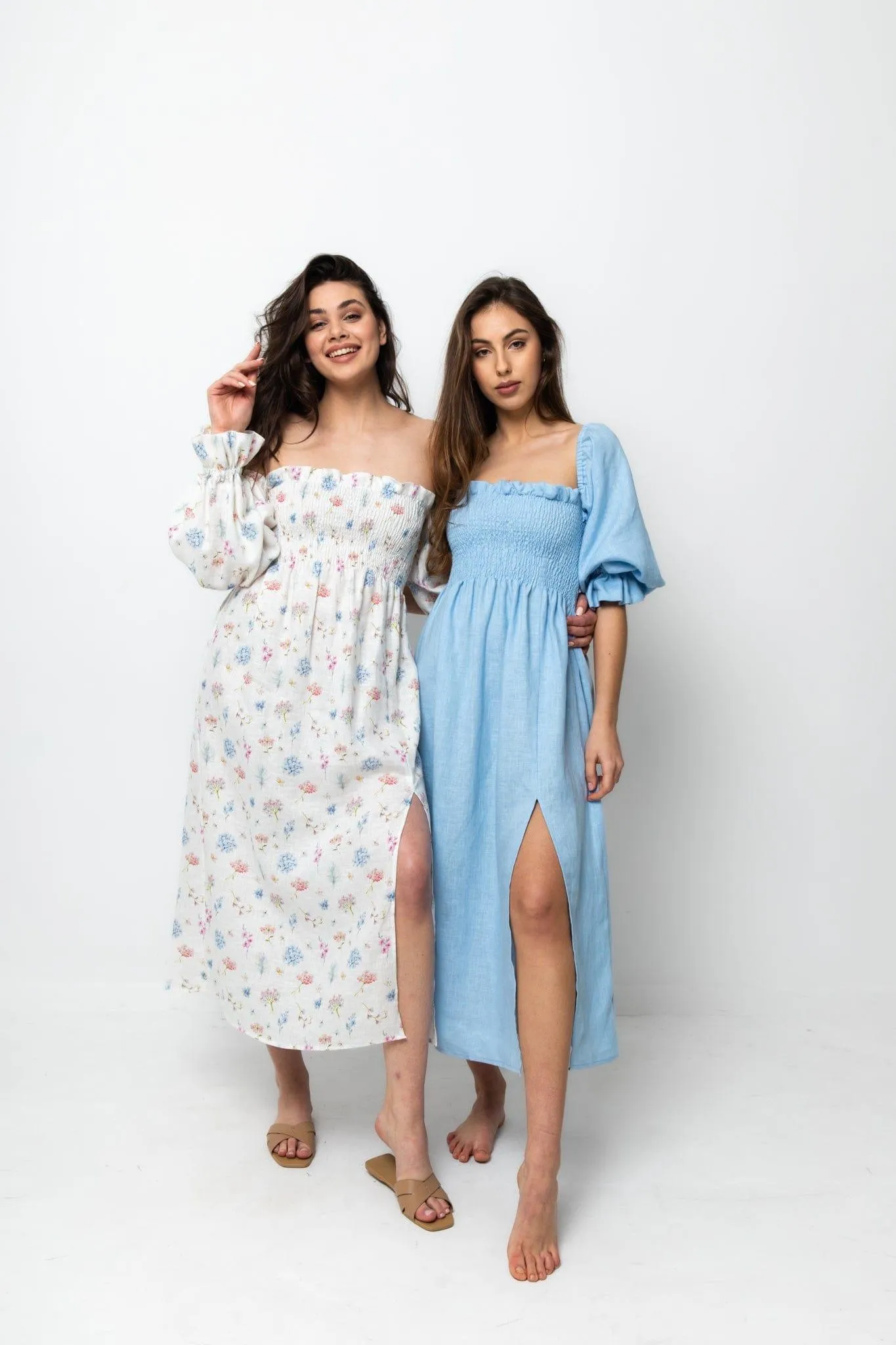 NESSA BABY BLUE MIDI