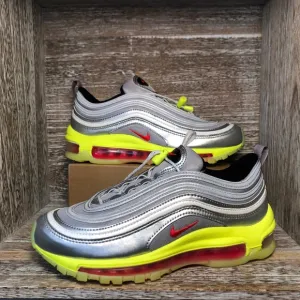 Nike Air Max 97 RFT Laceless Shoes GS Silver Volt