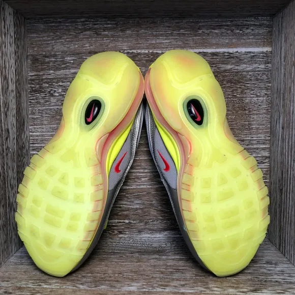 Nike Air Max 97 RFT Laceless Shoes GS Silver Volt