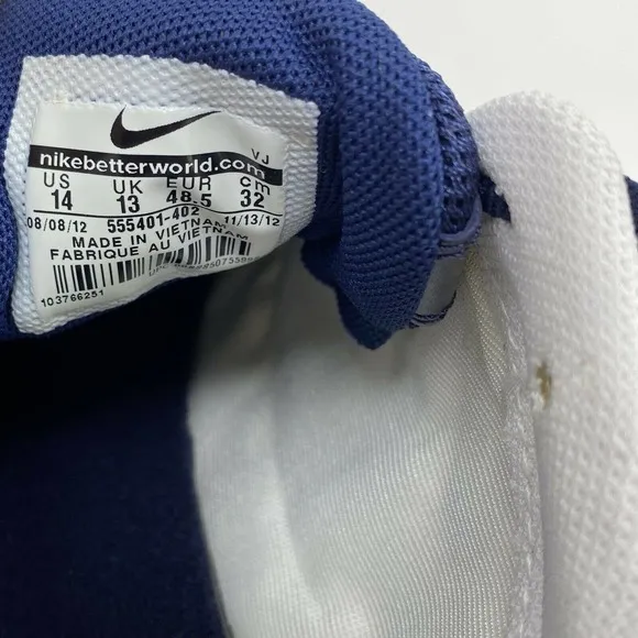 Nike Zoom Rival S 6 Spikes Navy White New with Box