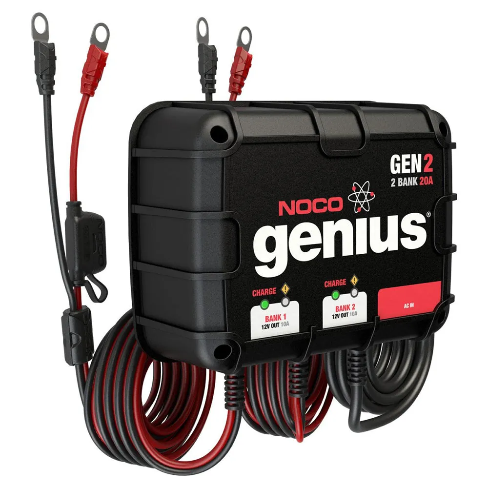 NOCO GENIUS GEN2 20A ONBOARD BATTERY CHARGER - 2 BANK