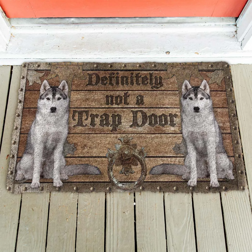 Noodever 3D Definitely Not A Trap Door Wolf Doormat