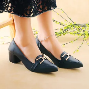 Nova Black women court shoes
