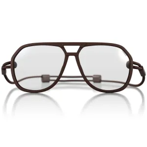Ombraz Classics | Prescription Eyeglasses | Matte Brown