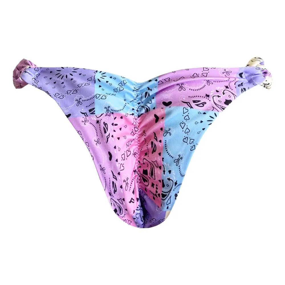 Pink Candy Love Brazilian Classic Side Scrunch Bikini Bottom